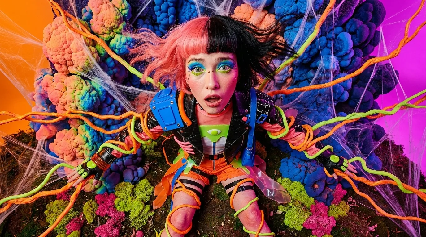 second skin cyborg cyberpunk futuristic vibrant neon colorful sci — SILICAVISION