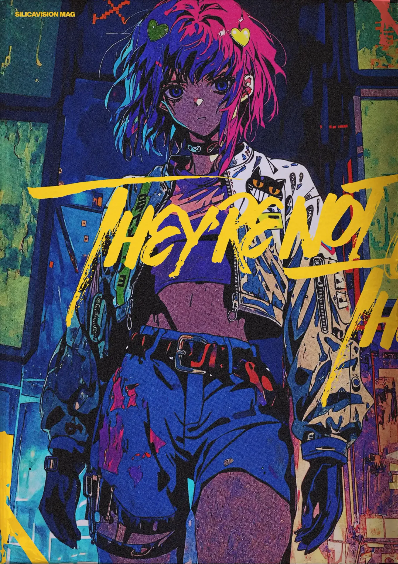 silicavision magazine metroplex 06 cyberpunk futuristic cyber neon punk fashion character