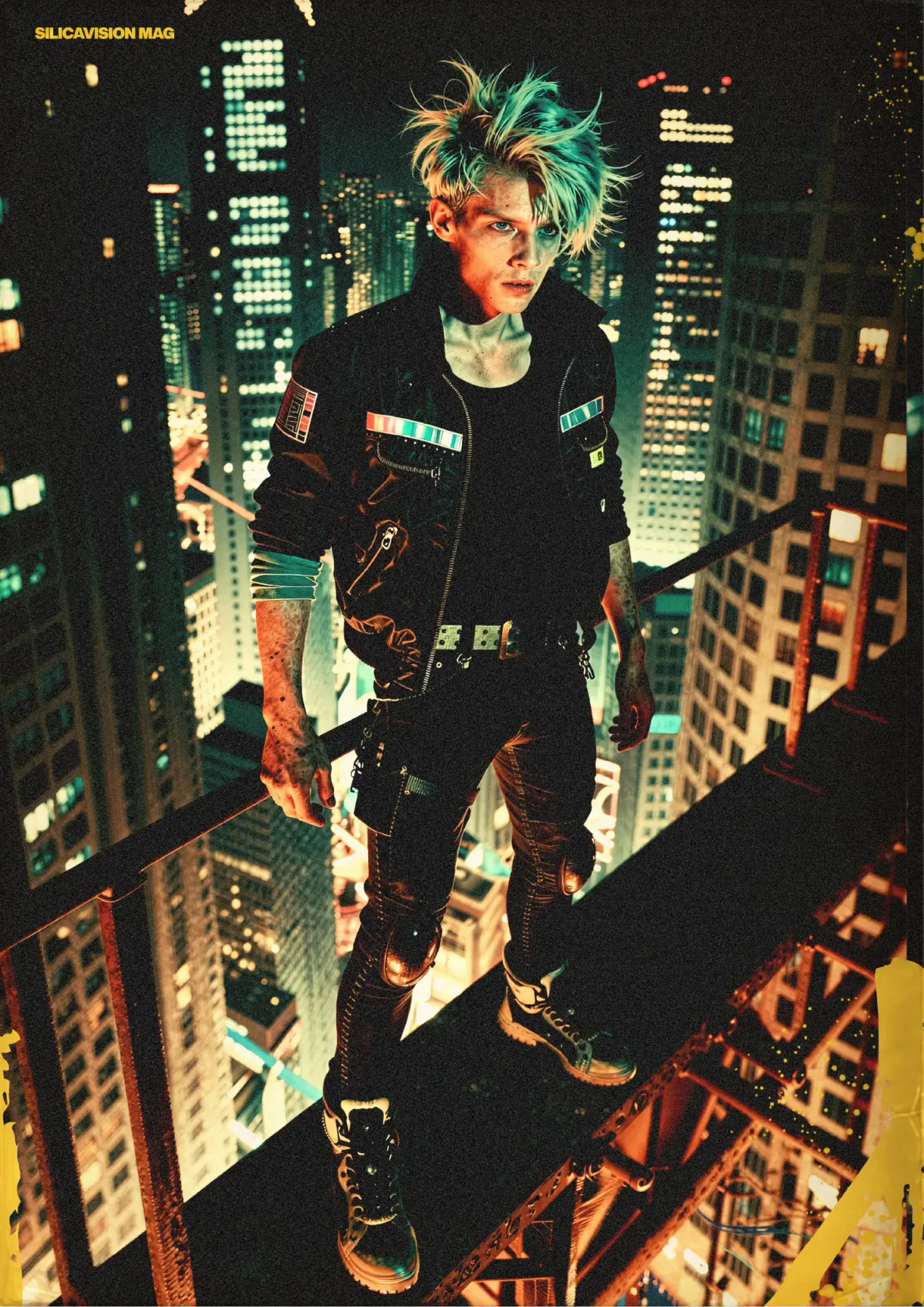 silicavision magazine metroplex 08 cyberpunk futuristic cyber neon cityscape night urban