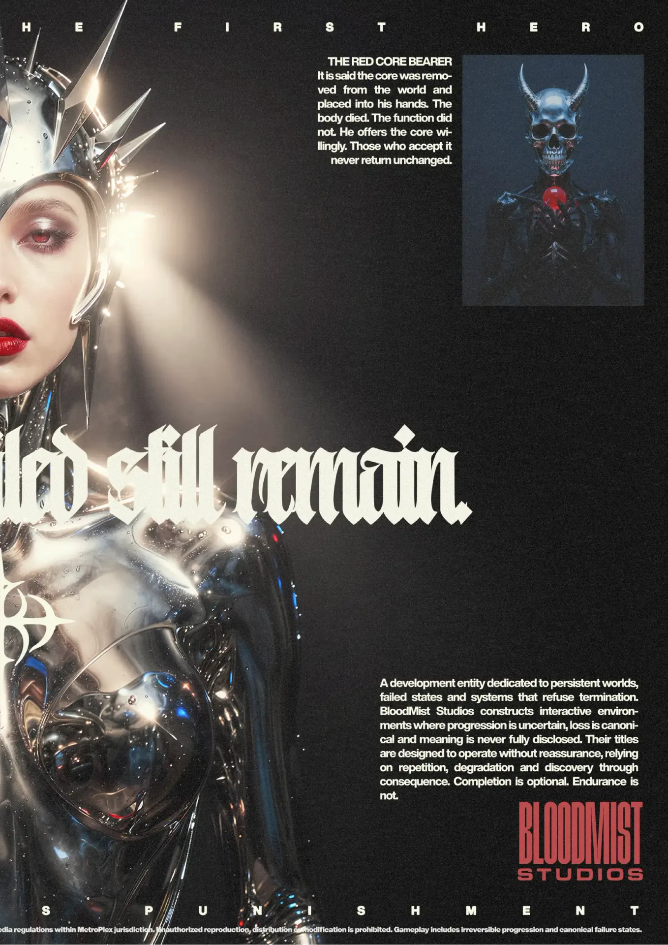 silicavision magazine metroplex 19 cyborg silver futuristic dark cyberpunk metallic red