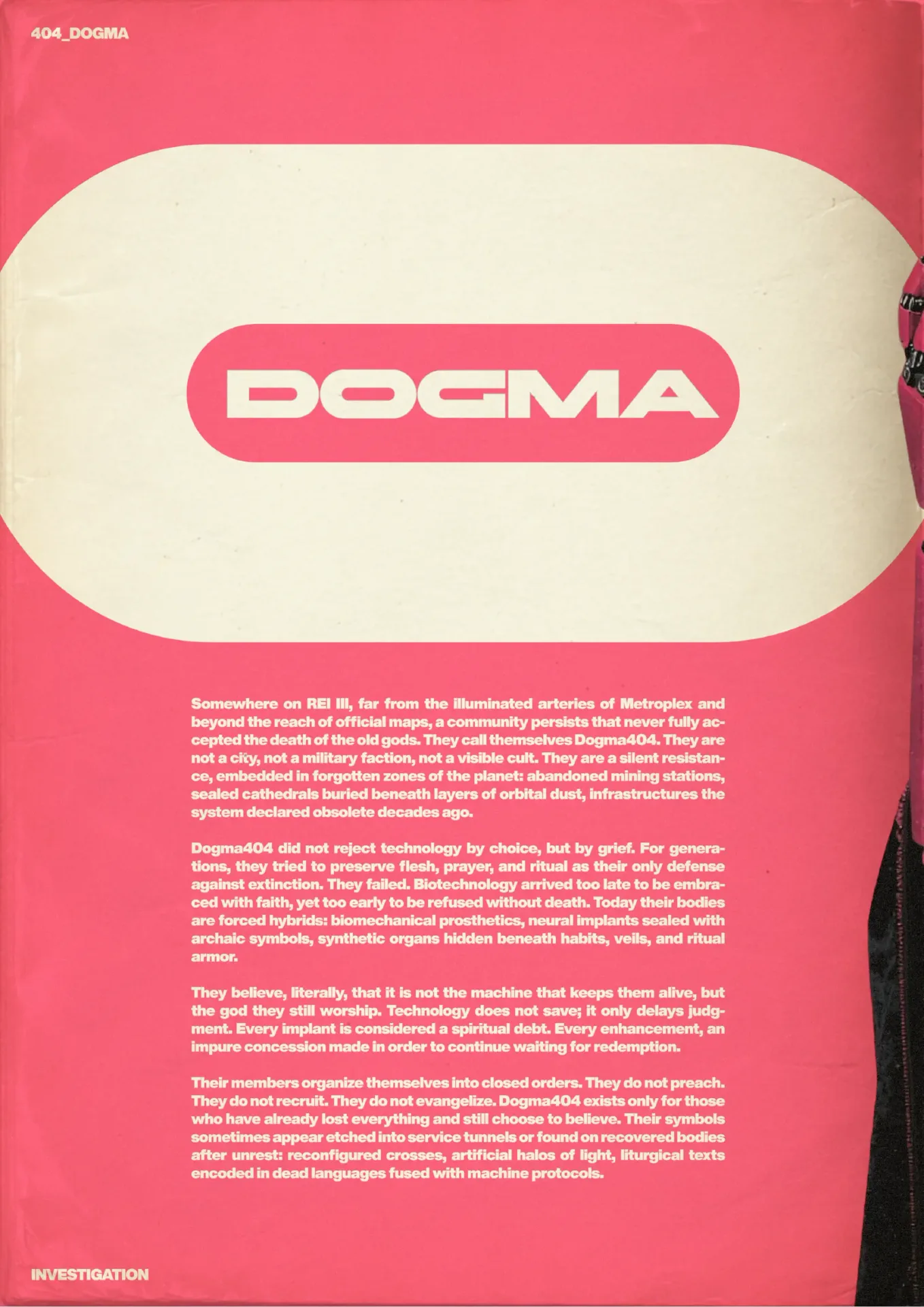 silicavision magazine metroplex 20 dogma404 pink textural futuristic sci fi typography