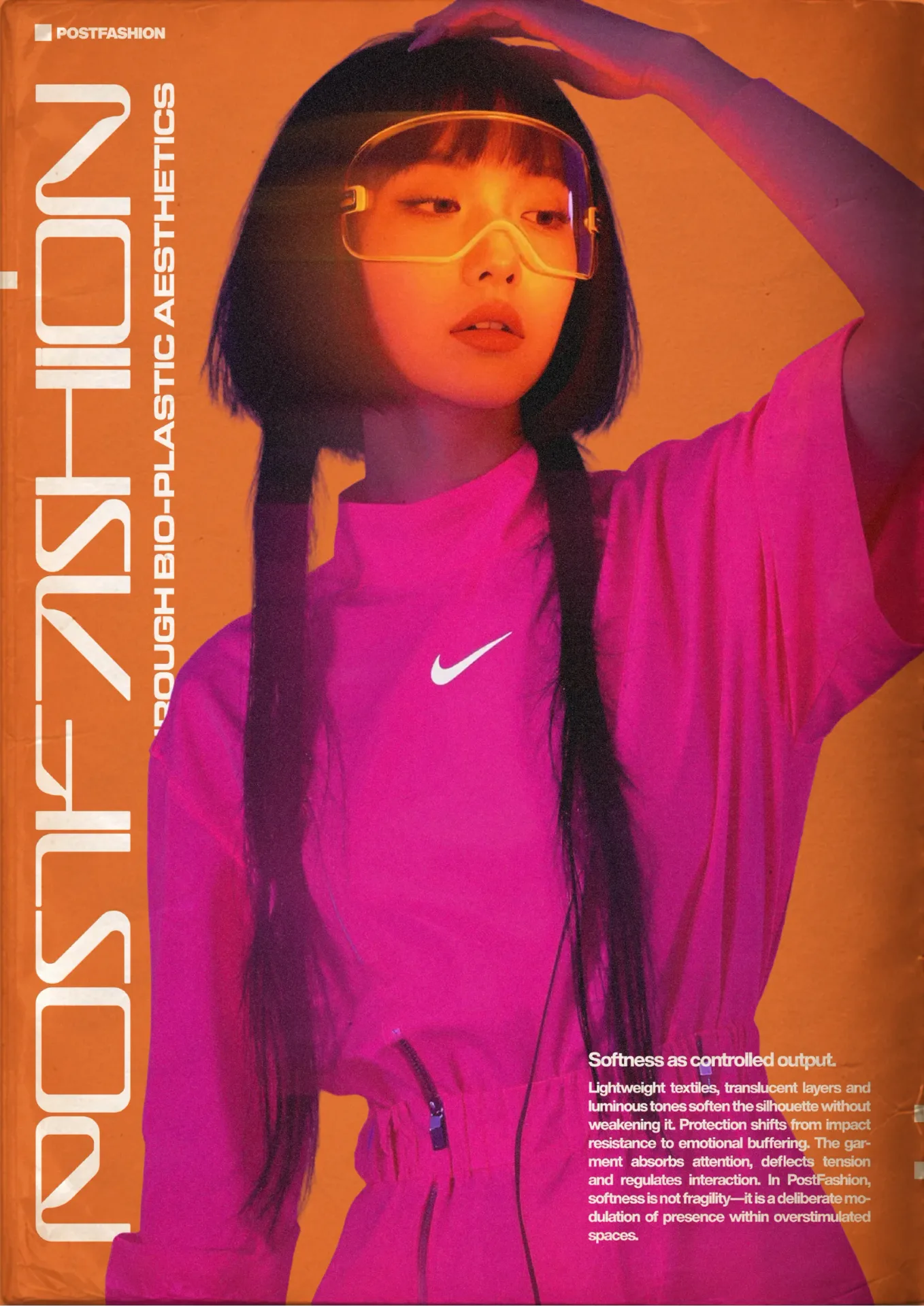 silicavision magazine metroplex 28 futuristic neon pink sportswear cyberpunk fashion